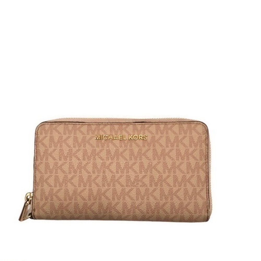 Michael kors pink signature mk wallet